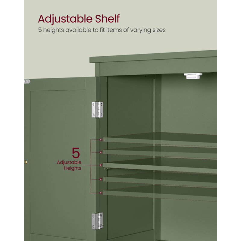 Ebern Designs Bathroom Floor Storage Cabinet & Reviews | Wayfair